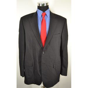 Pronto Uomo 42R Sport Coat Blazer Suit Jacket Blac